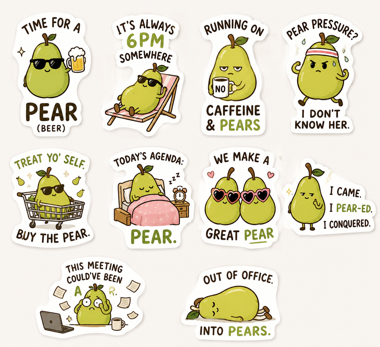 Little Pear Stickers